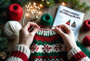 Strikning af julesweater