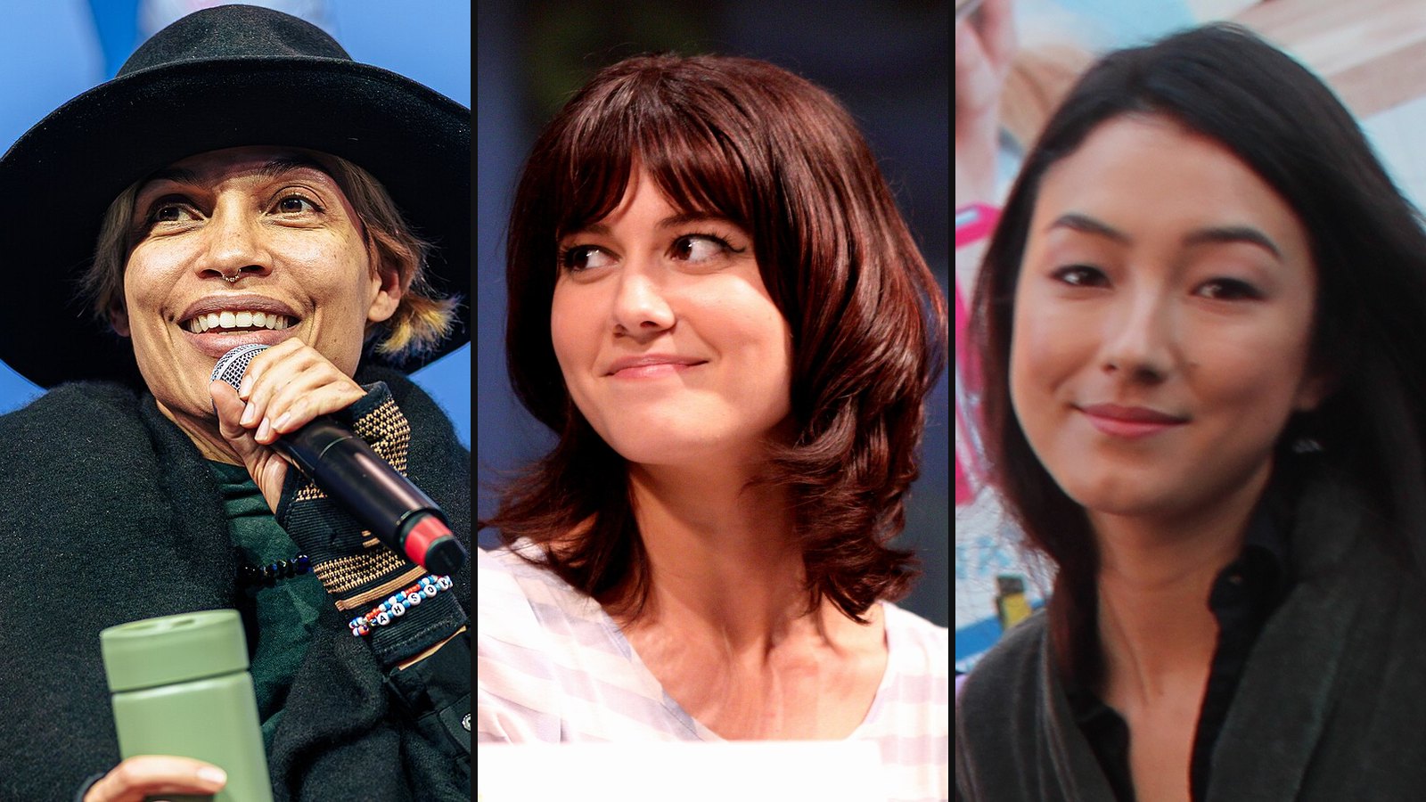 Rosario Dawson, Mary Elizabeth Winstead og Natasha Liu Bordizzo fra Ahsoka