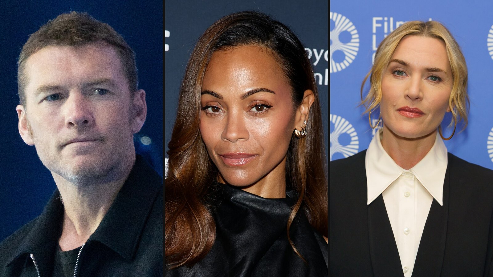 Sam Worthington, Zoe Saldaña og Kate Winslet fra Avatar 2