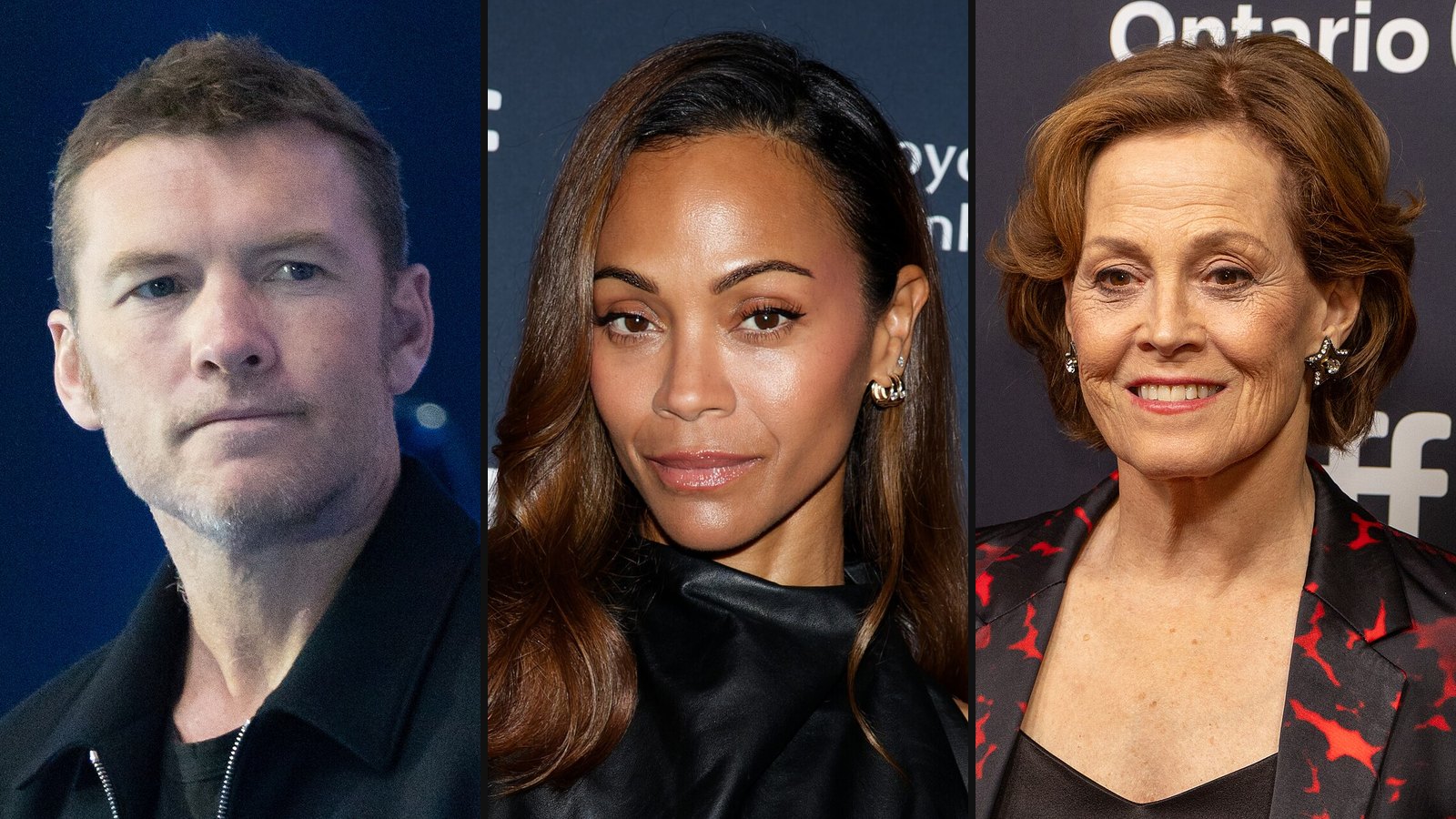 Sam Worthington, Zoe Saldana og Sigourney Weaver fra Avatar