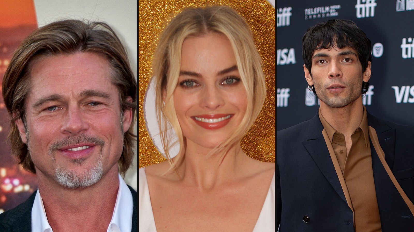 Brad Pitt, Margot Robbie og Diego Calva fra Babylon