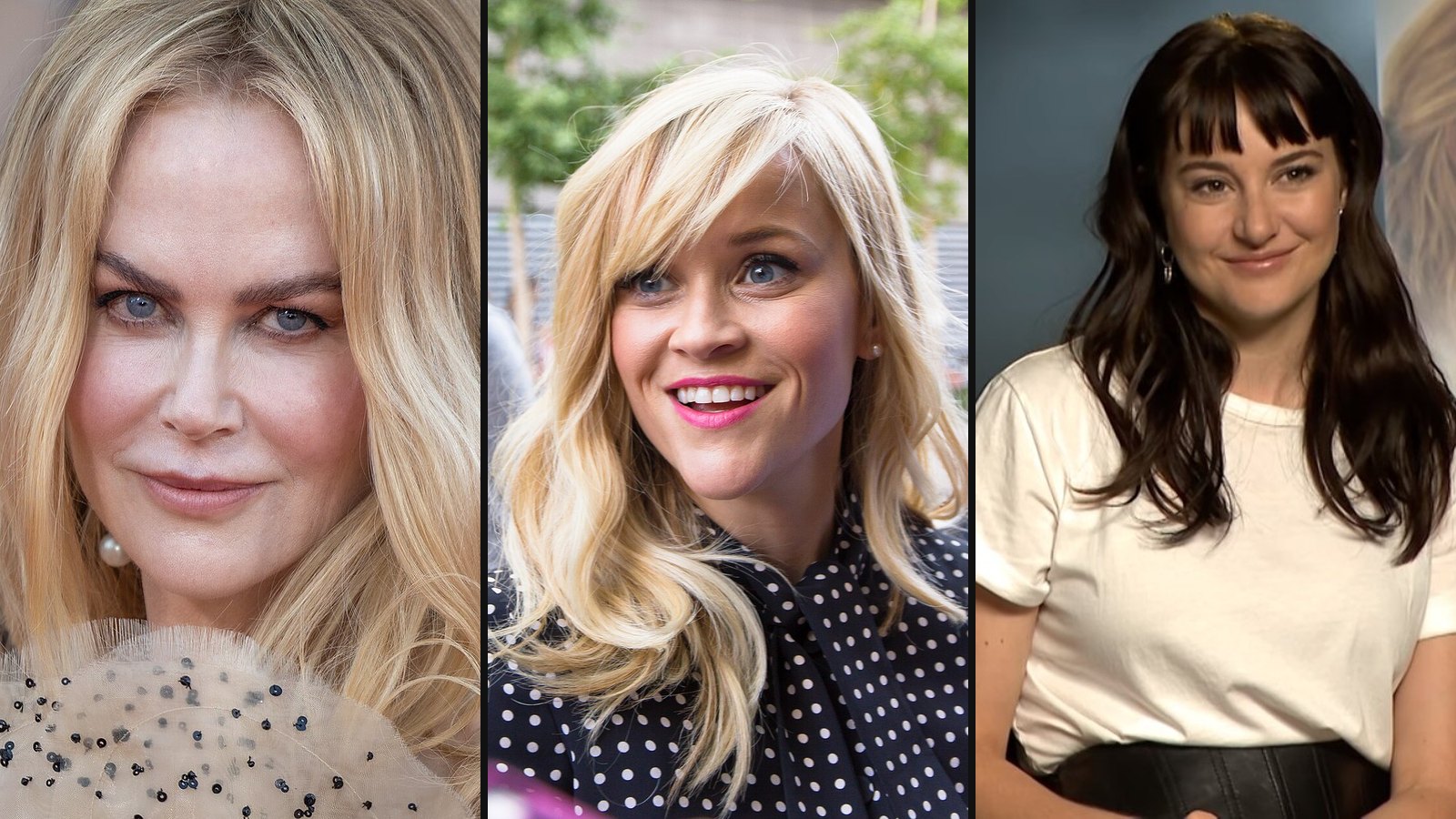 Nicole Kidman, Reese Witherspoon og Shailene Woodley fra Big Little Lies