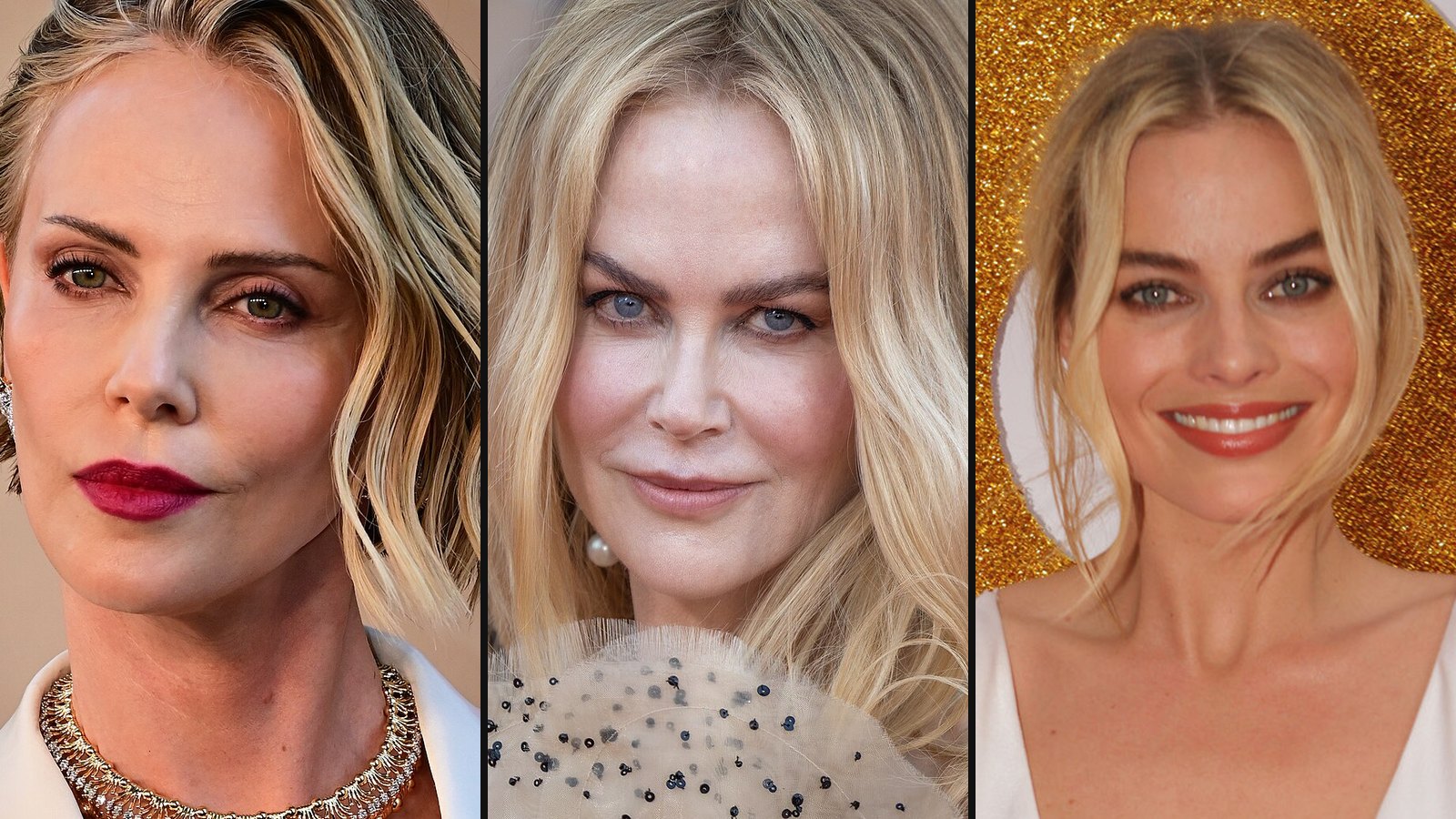Charlize Theron, Nicole Kidman og Margot Robbie fra Bombshell