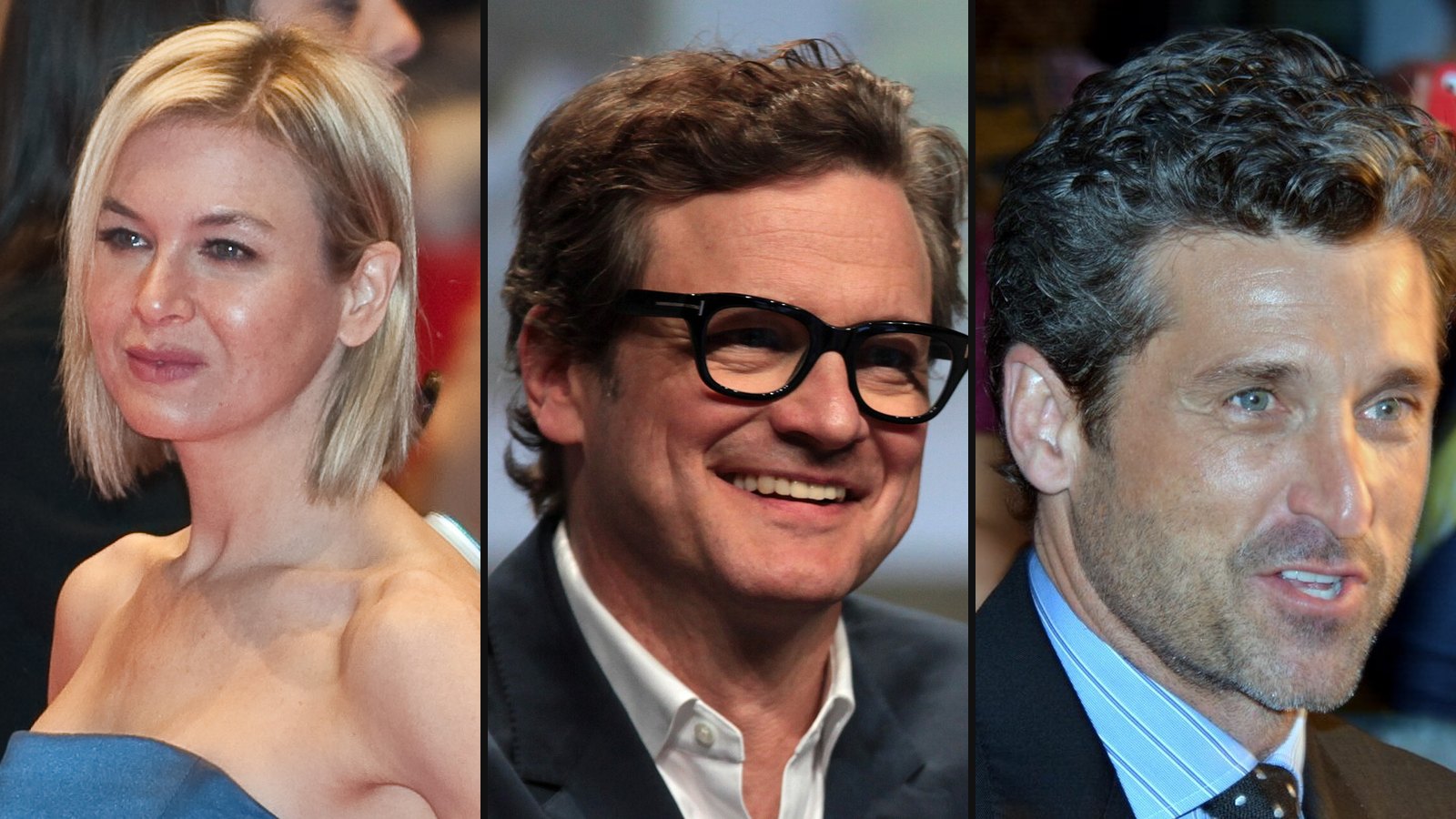 Renée Zellweger, Colin Firth og Patrick Dempsey fra Bridget Jones’ Baby