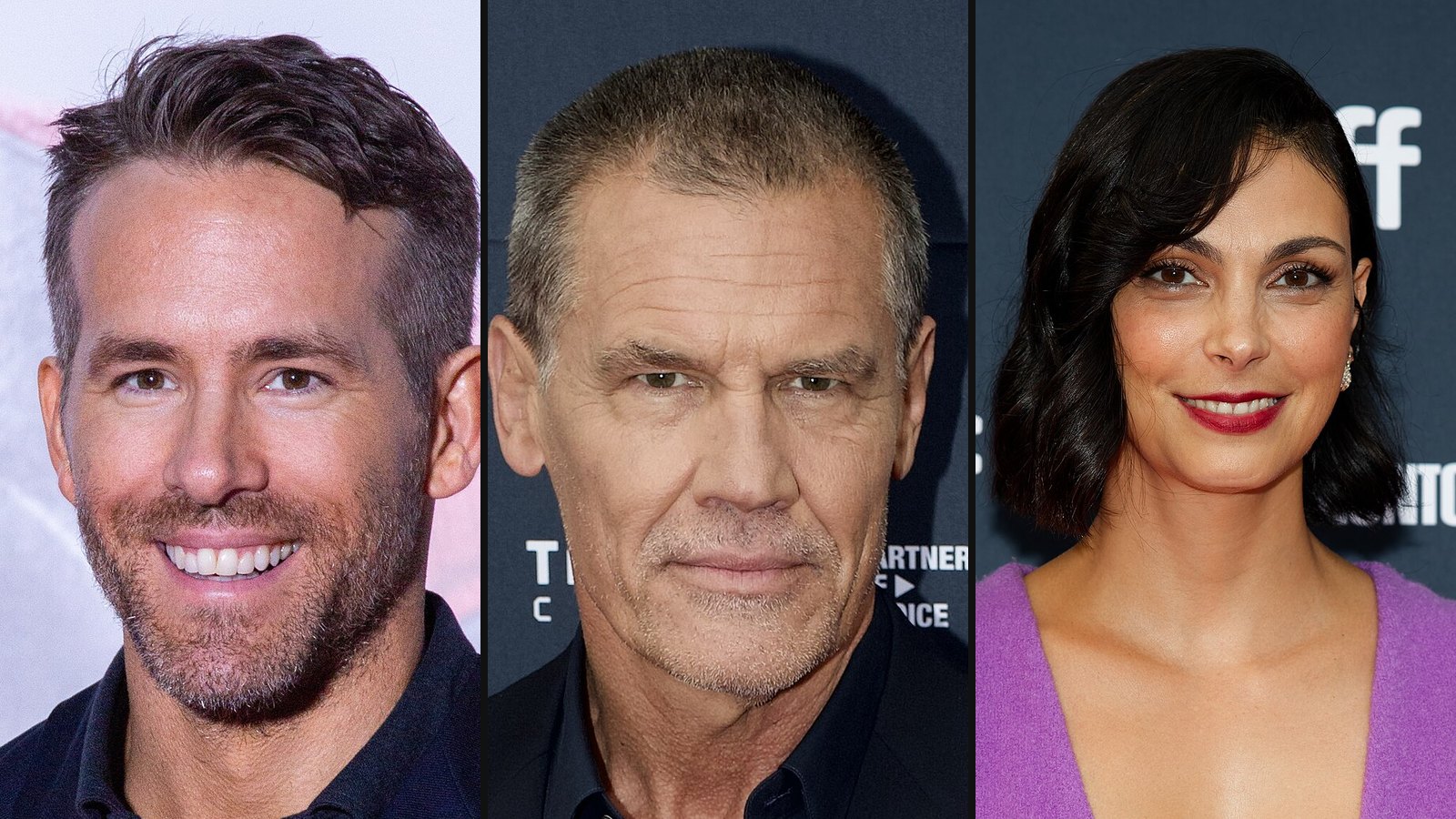 Ryan Reynolds, Josh Brolin og Morena Baccarin fra Deadpool 2