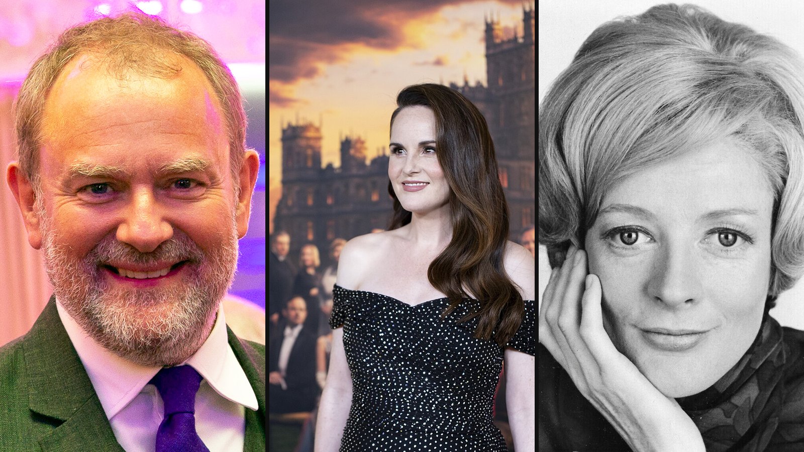 Hugh Bonneville, Michelle Dockery og Maggie Smith fra Downton Abbey (Film)