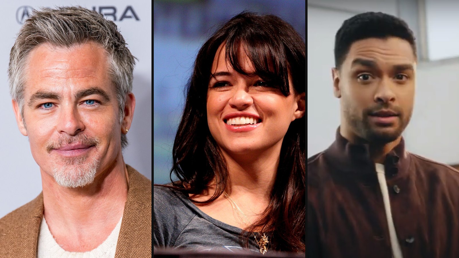 Chris Pine, Michelle Rodriguez og Regé-Jean Page fra Dungeons & Dragons: Honor among Thieves