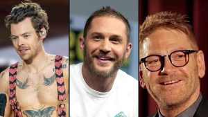 Harry Styles, Tom Hardy og Kenneth Branagh fra Dunkirk