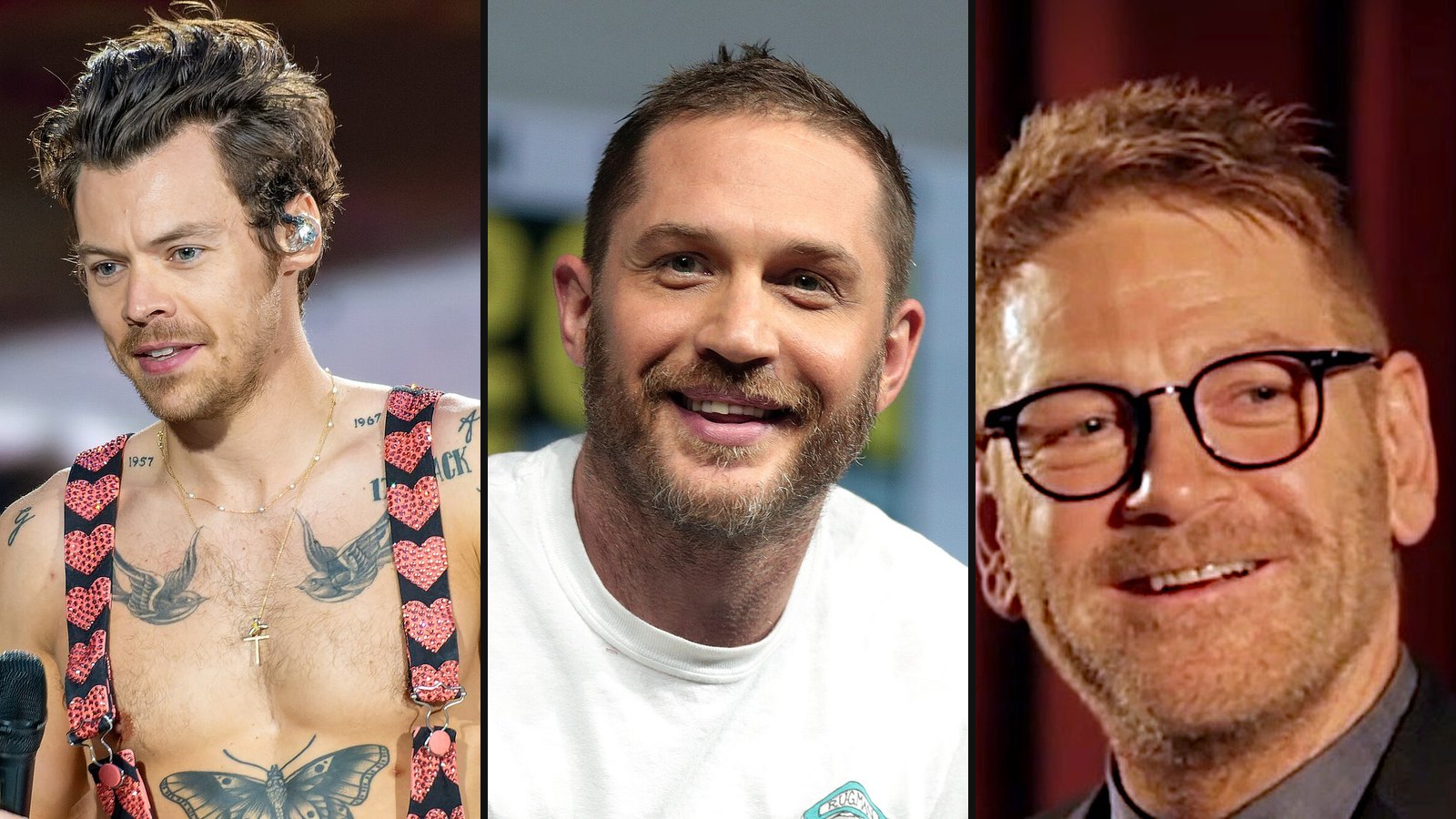 Harry Styles, Tom Hardy og Kenneth Branagh fra Dunkirk