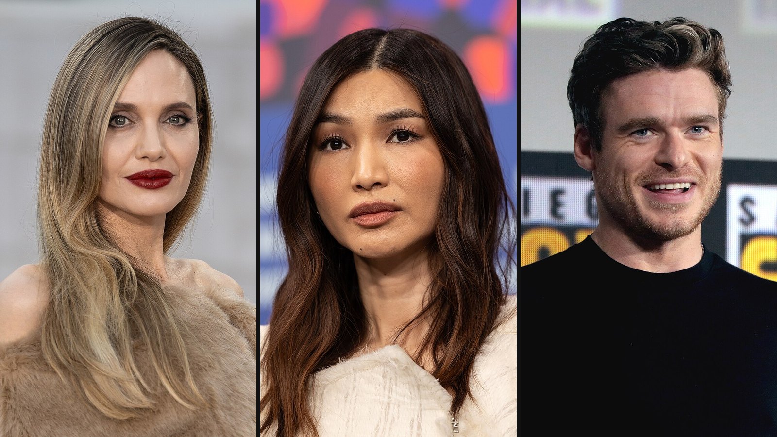 Angelina Jolie, Gemma Chan og Richard Madden fra Eternals