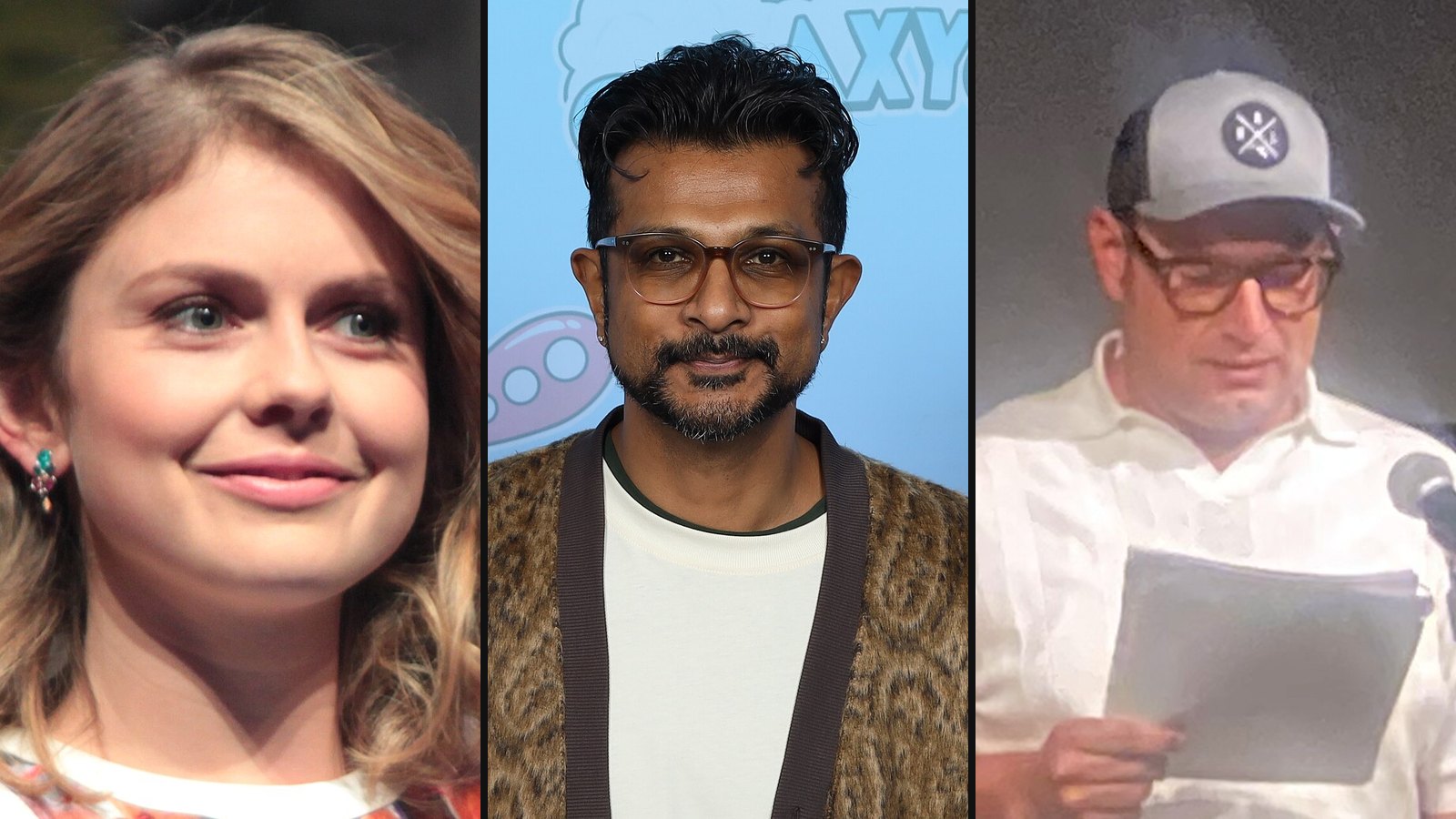 Rose McIver, Utkarsh Ambudkar og Brandon Scott Jones fra Ghosts
