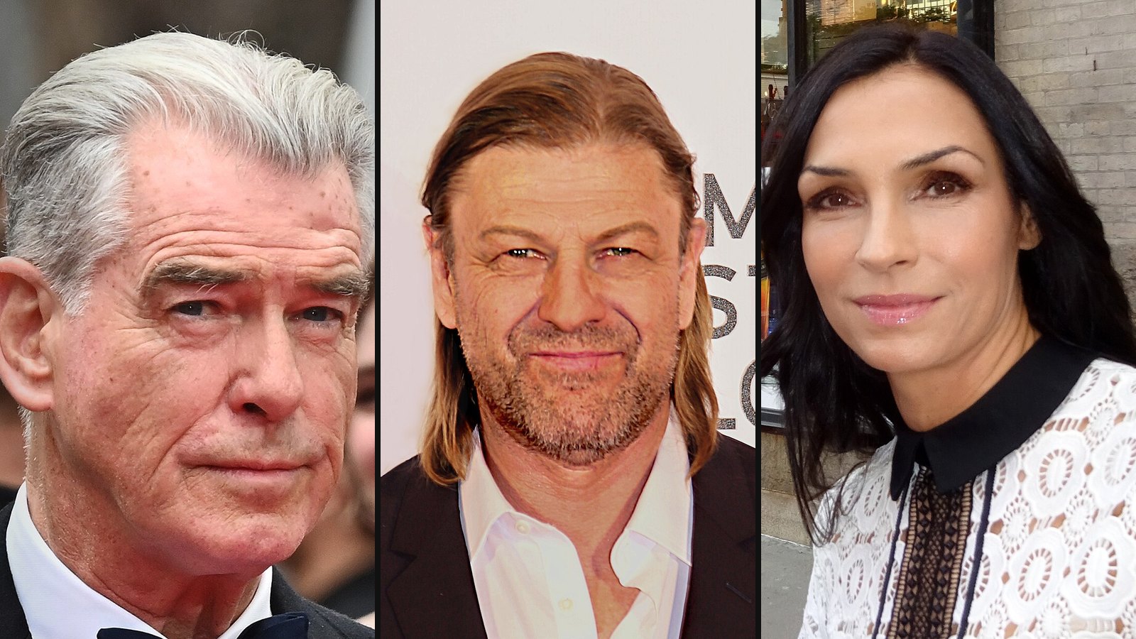 Pierce Brosnan, Sean Bean og Famke Janssen fra Goldeneye