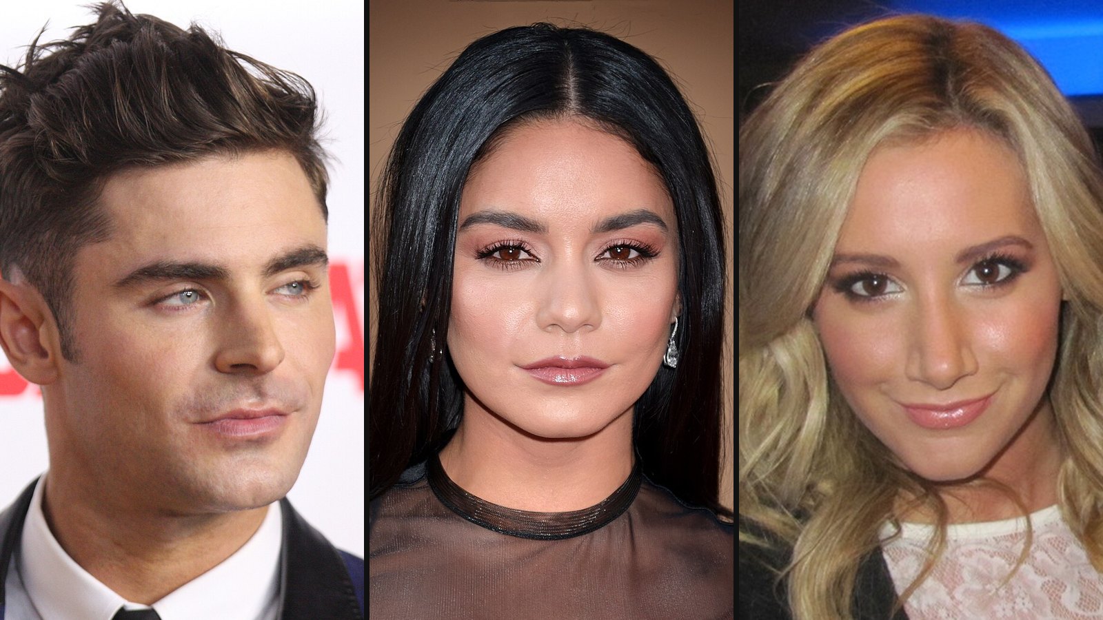 Zac Efron, Vanessa Hudgens og Ashley Tisdale fra High School Musical