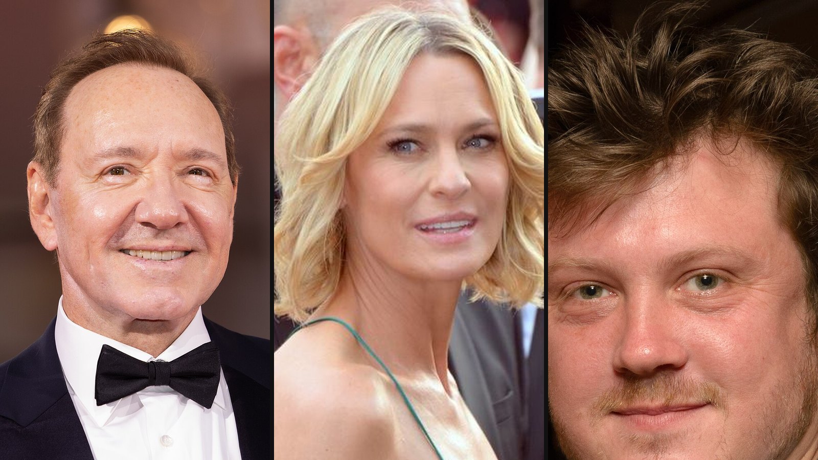 Kevin Spacey, Robin Wright og Beau Willimon fra House of Cards