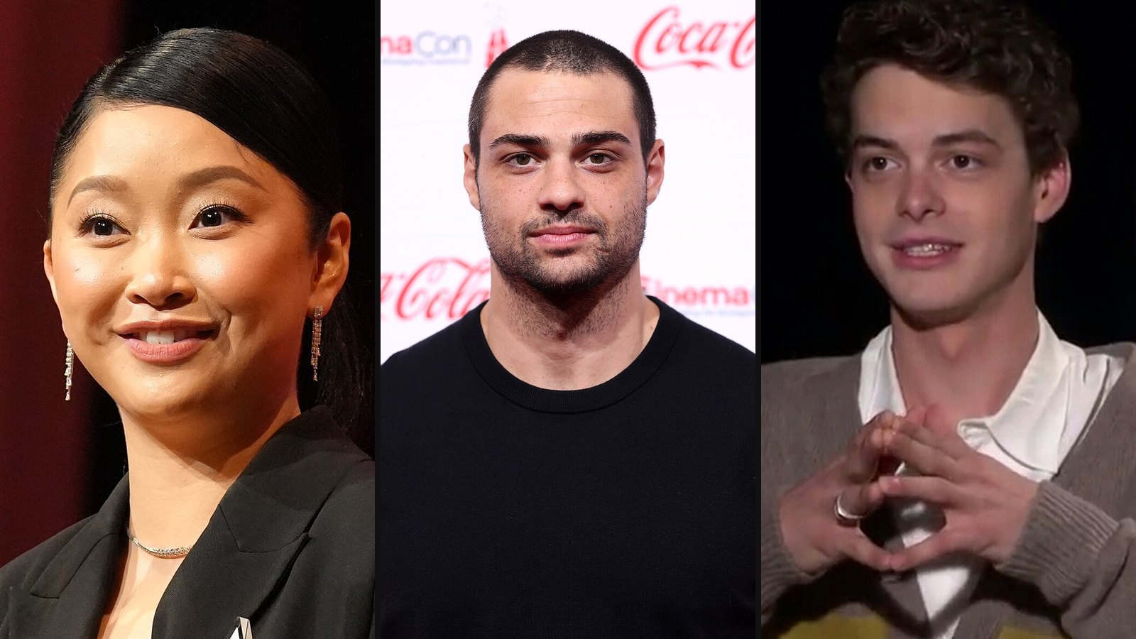 Lana Condor, Noah Centineo og Israel Broussard fra Hvis bare du var min