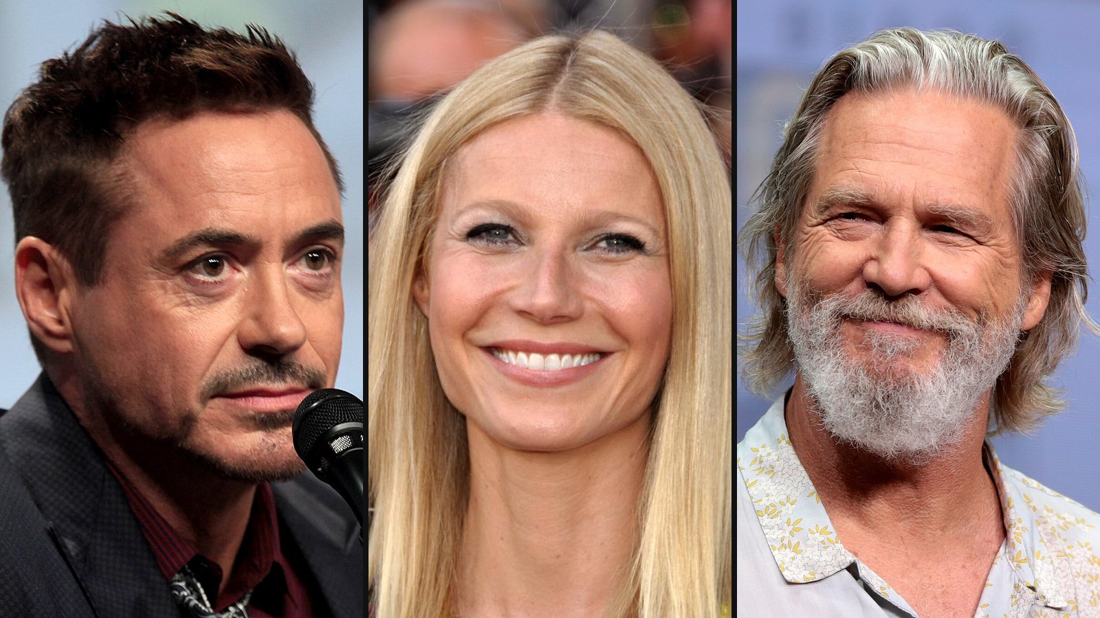Robert Downey Jr., Gwyneth Paltrow og Jeff Bridges fra Iron Man