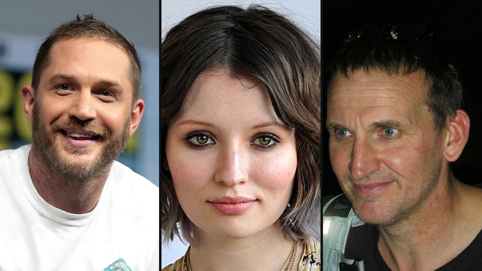 Tom Hardy, Emily Browning og Christopher Eccleston fra Legend