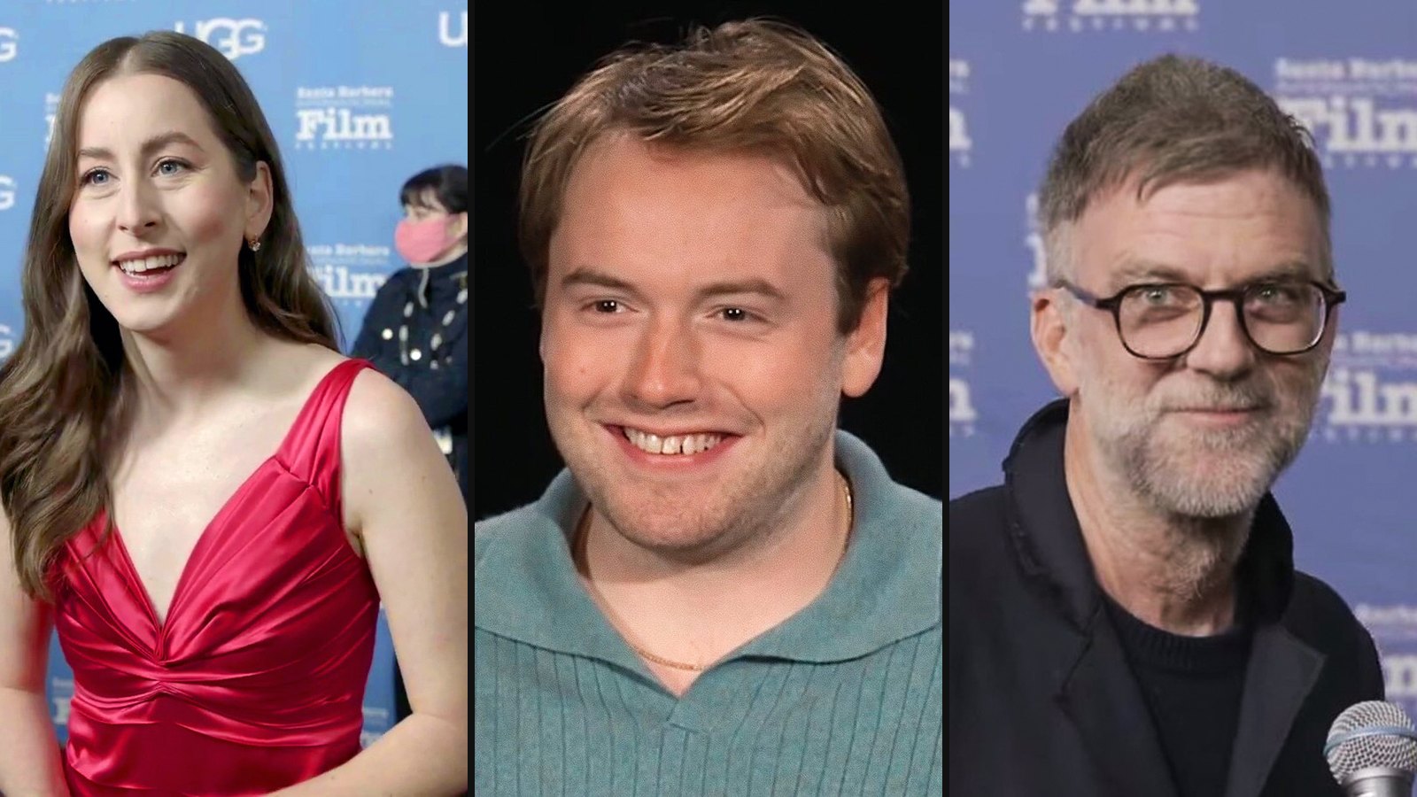 Alana Haim, Cooper Hoffman og Paul Thomas Anderson fra Licorice Pizza