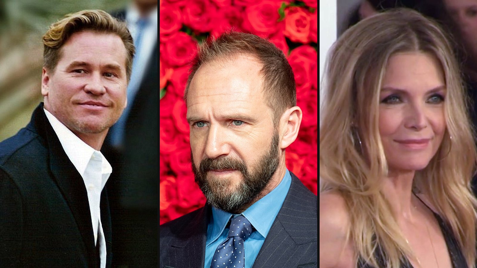 Val Kilmer, Ralph Fiennes og Michelle Pfeiffer fra Prinsen Af Egypten