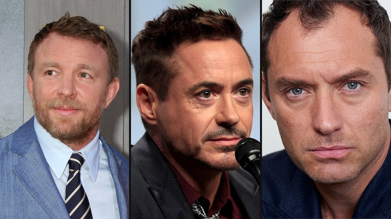 Guy Ritchie, Robert Downey Jr. og Jude Law fra Sherlock Holmes 2009