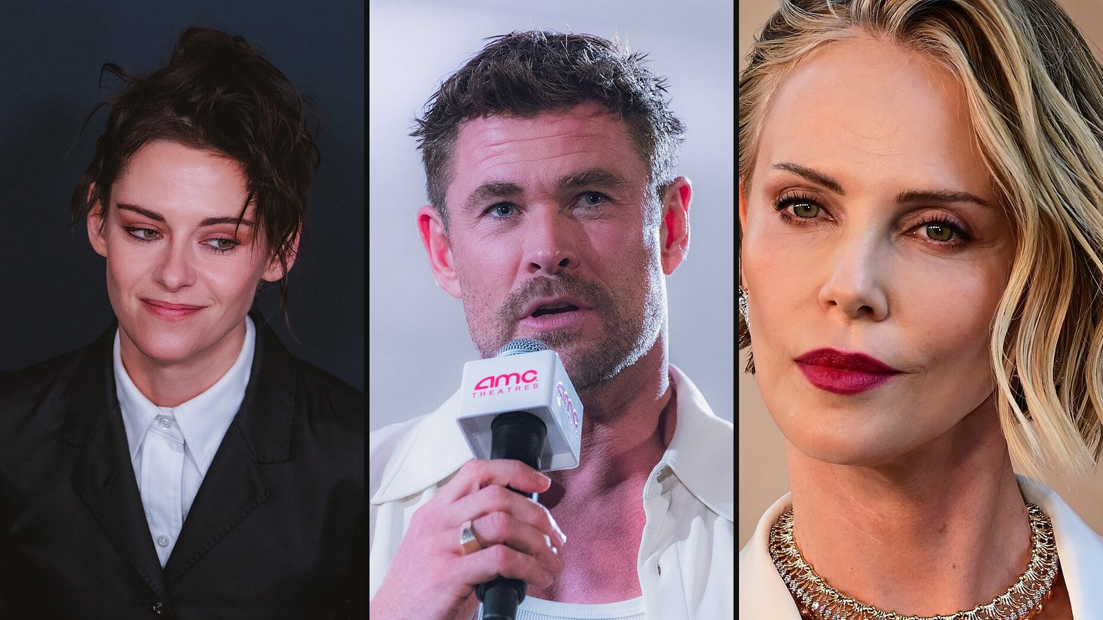 Kristen Stewart, Chris Hemsworth og Charlize Theron fra Snow White and The Huntsman