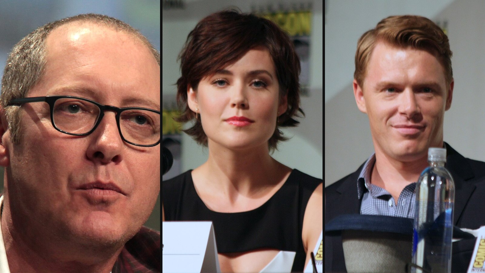 James Spader, Megan Boone og Diego Klattenhoff fra The Blacklist