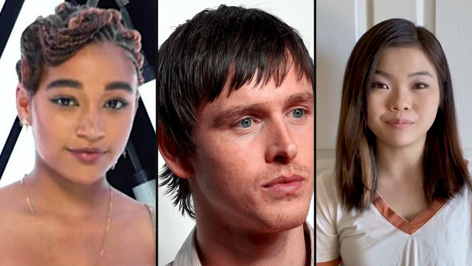 Amandla Stenberg, Harris Dickinson og Miya Cech fra The Darkest Minds