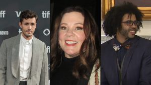 Jonah Hauer-King, Melissa McCarthy og Daveed Diggs fra The Little Mermaid
