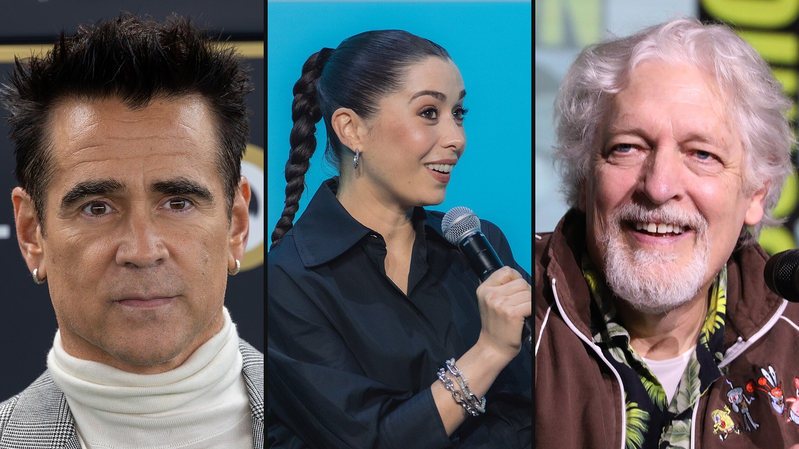 Colin Farrell, Cristin Milioti og Clancy Brown fra The Penguin