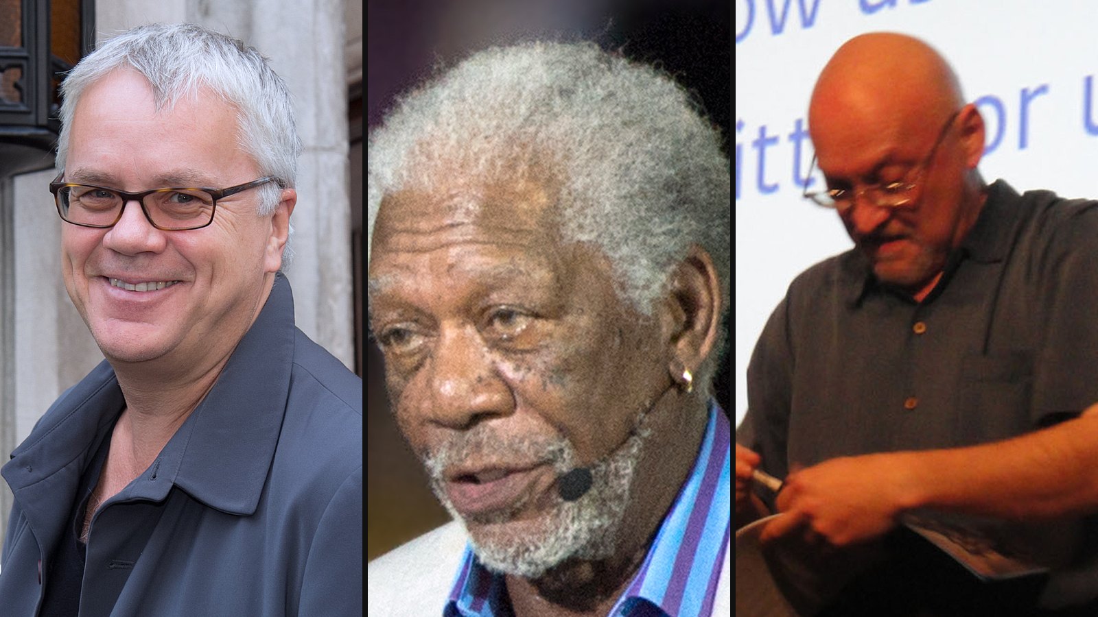 Tim Robbins, Morgan Freeman og Frank Darabont fra The Shawshank Redemption