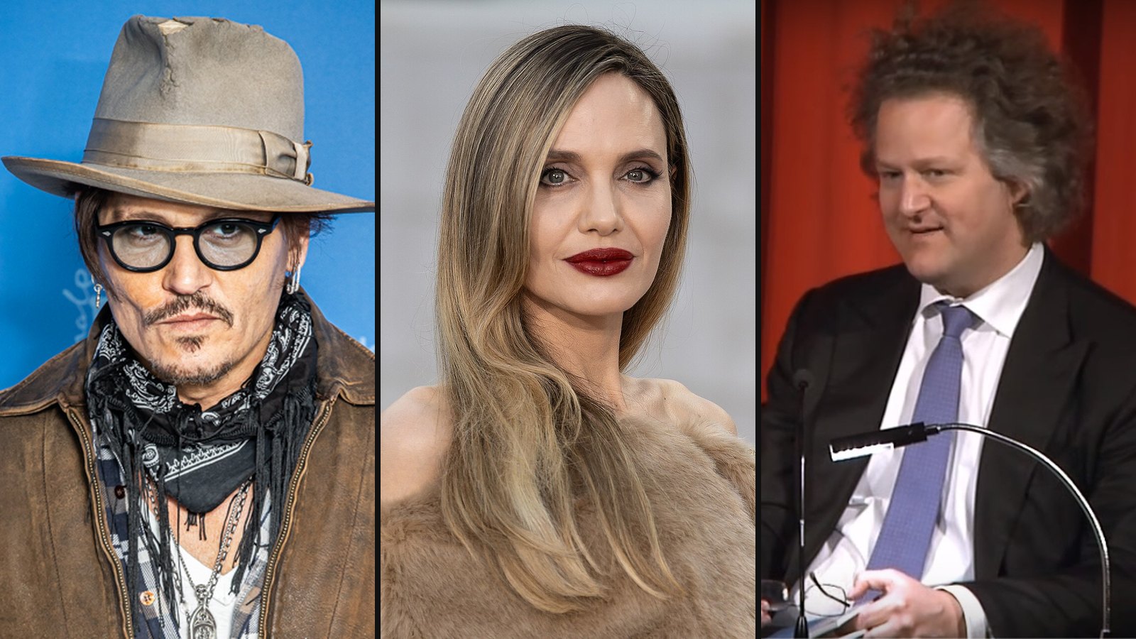 Johnny Depp, Angelina Jolie og Florian Henckel von Donnersmarck fra The Tourist