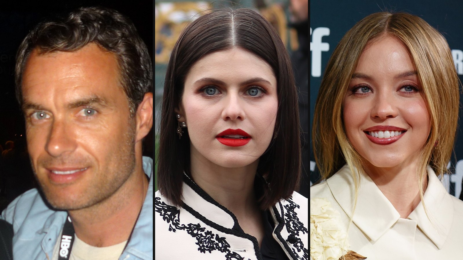 Murray Bartlett, Alexandra Daddario og Sydney Sweeney fra The White Lotus